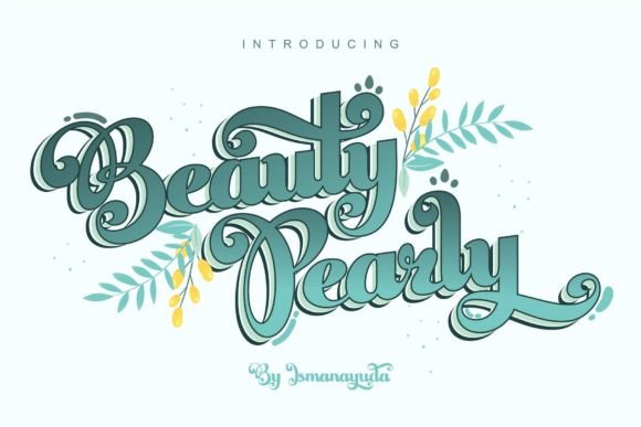 Beauty Pearly Font for Creative Makers