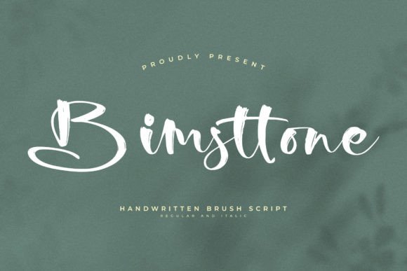 Bimsttone – Handwritten Brush Script