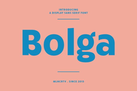 Bolga: A Bold Display Font for Web Design