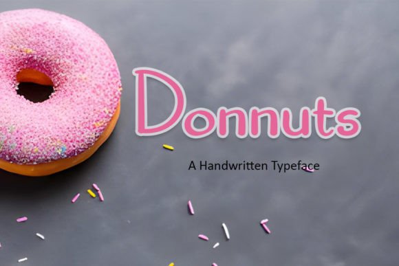 Donnuts: A Handwritten Font for Creative Projects