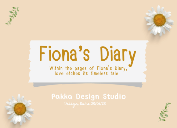 Fionas Diary Font Review