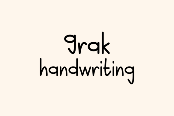 Grak: A Friendly Font for Business Branding