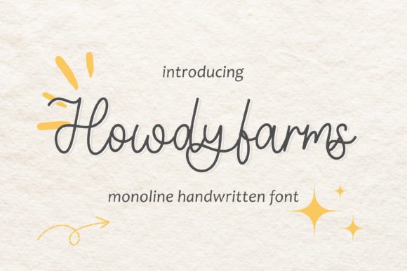 Howdyfarms: A Handwritten Font for Web Design