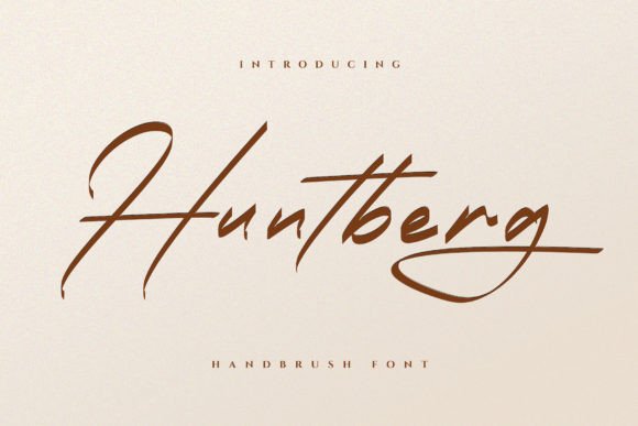 Huntberg: A Stylish Font for Digital Marketing
