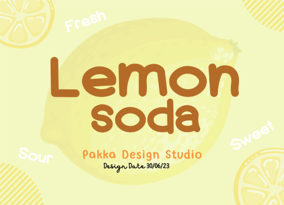 Lemon Soda Font: Brighten Your Design