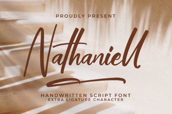 Nathaniell: A Bold Handwritten Font for Creative Projects