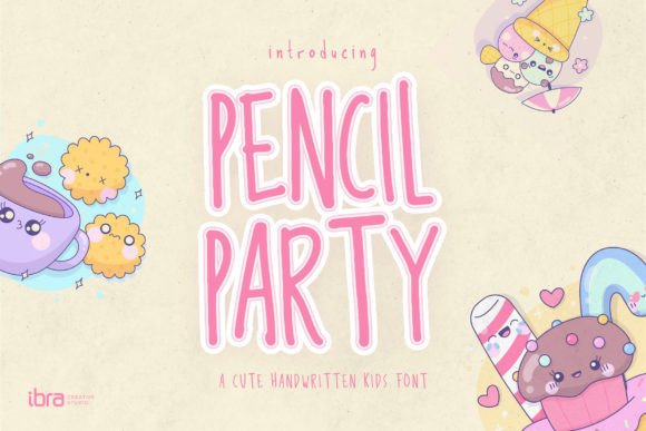 Pencil Party Font: Handwritten Elegance for Web Design