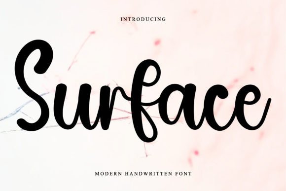 Surface: A Beautiful Handwritten Font