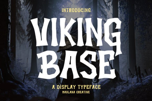 Viking Base: A Bold Display Font for Creative Projects
