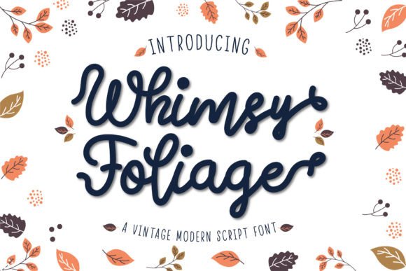 Whimsy Foliage Font