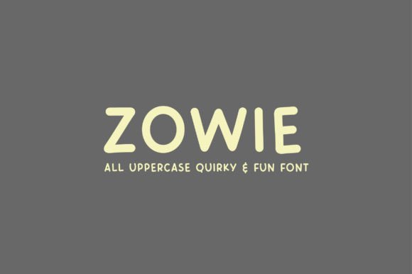 Zowie: A Quirky Handwritten Font